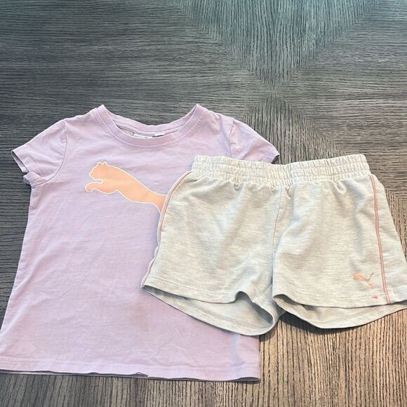 Puma Girl’s top and shorts - XS - Picture 1 of 7